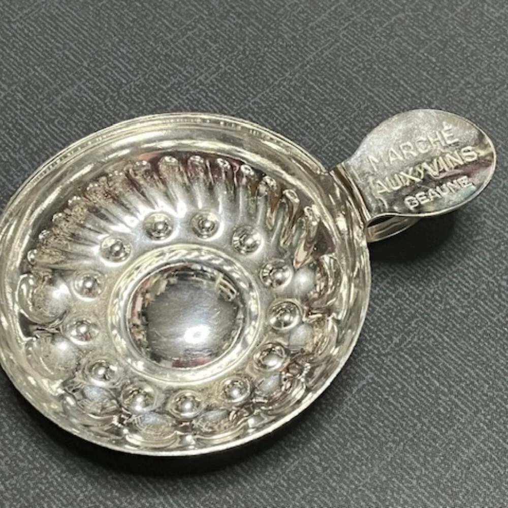 VTG Metal Wine Taster Cup Marché Aux Vins Beaune France 4